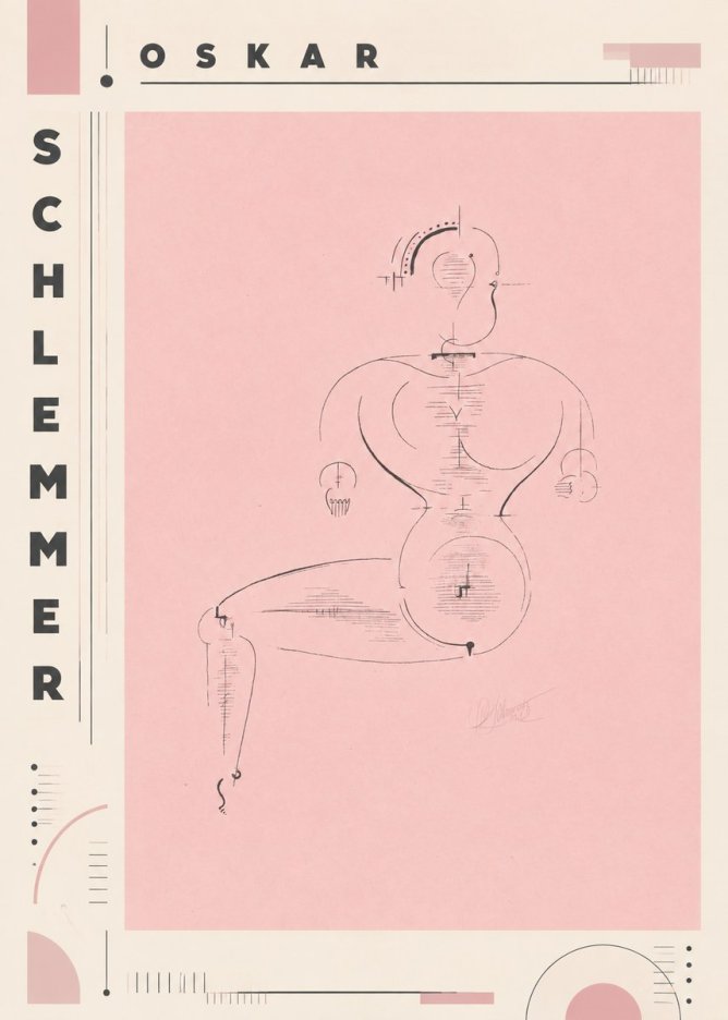 Oskar Schlemmer Figur L 1 No6 - Plakát