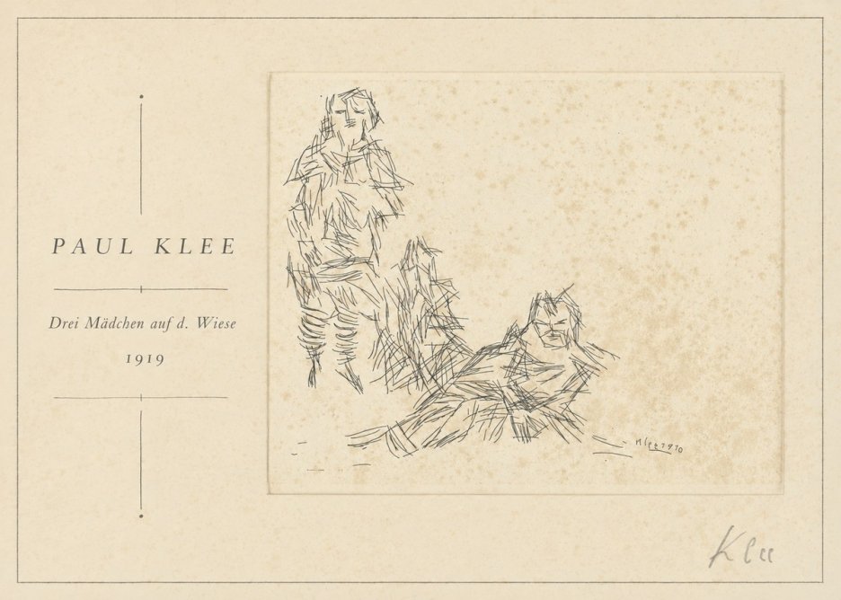 Paul Klee Drei Mädchen Auf D. Wiese No1 - Plakát