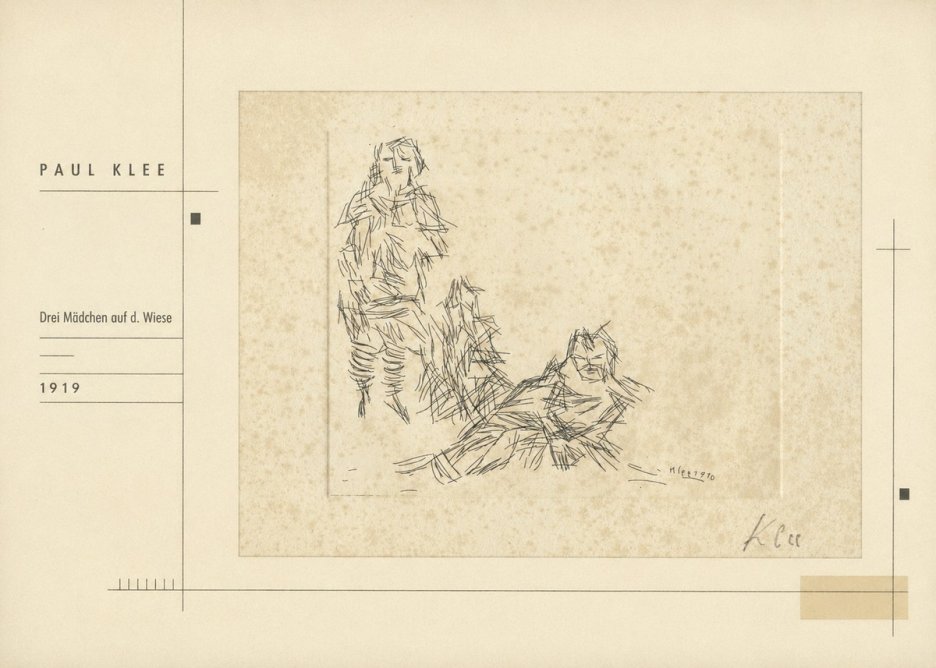 Paul Klee Drei Mädchen Auf D. Wiese No2 - Plakát