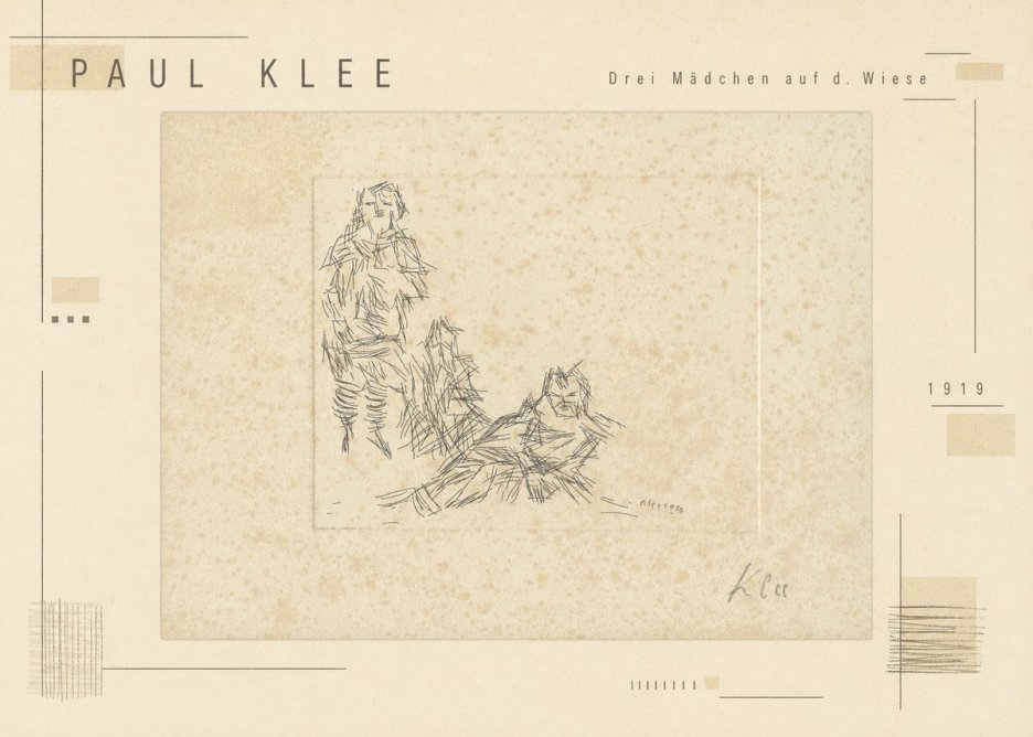 Paul Klee Drei Mädchen Auf D. Wiese No3 - Plakát