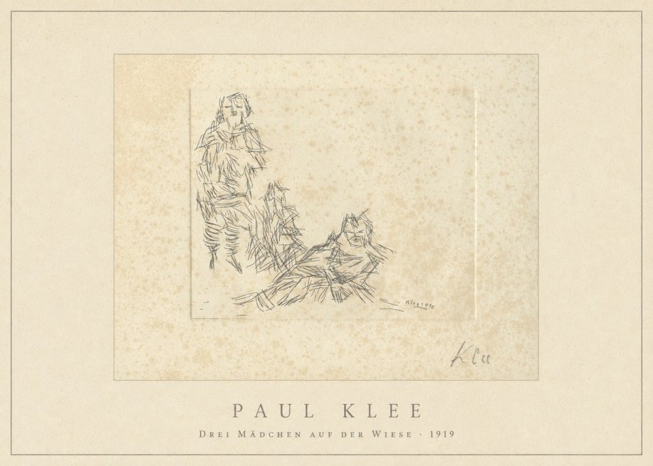 Paul Klee Drei Mädchen Auf D. Wiese No4 - Plakát