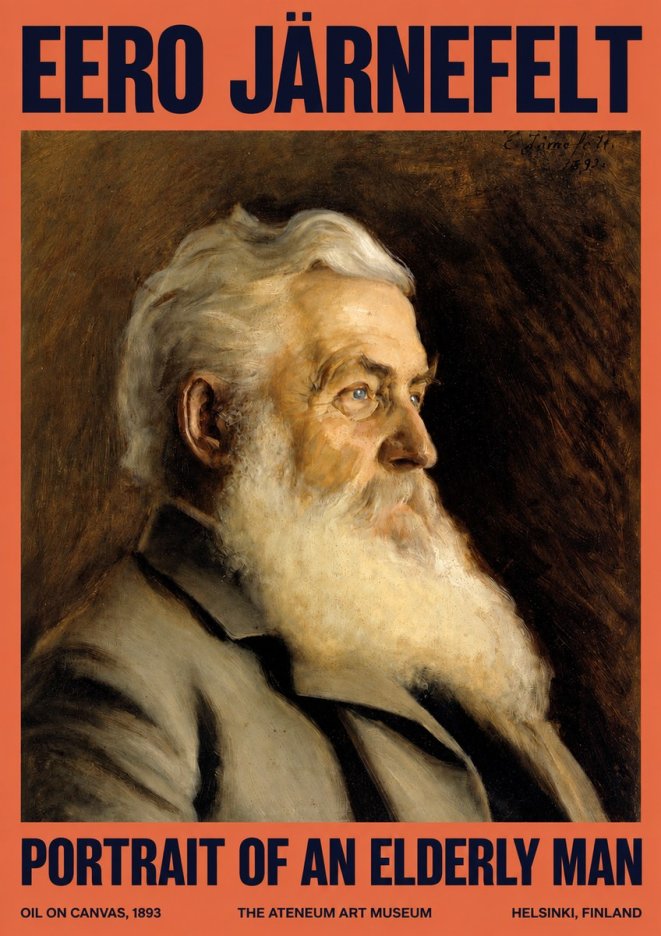 Eero Järnefelt Portrait of an Elderly Man No2 - Plakát