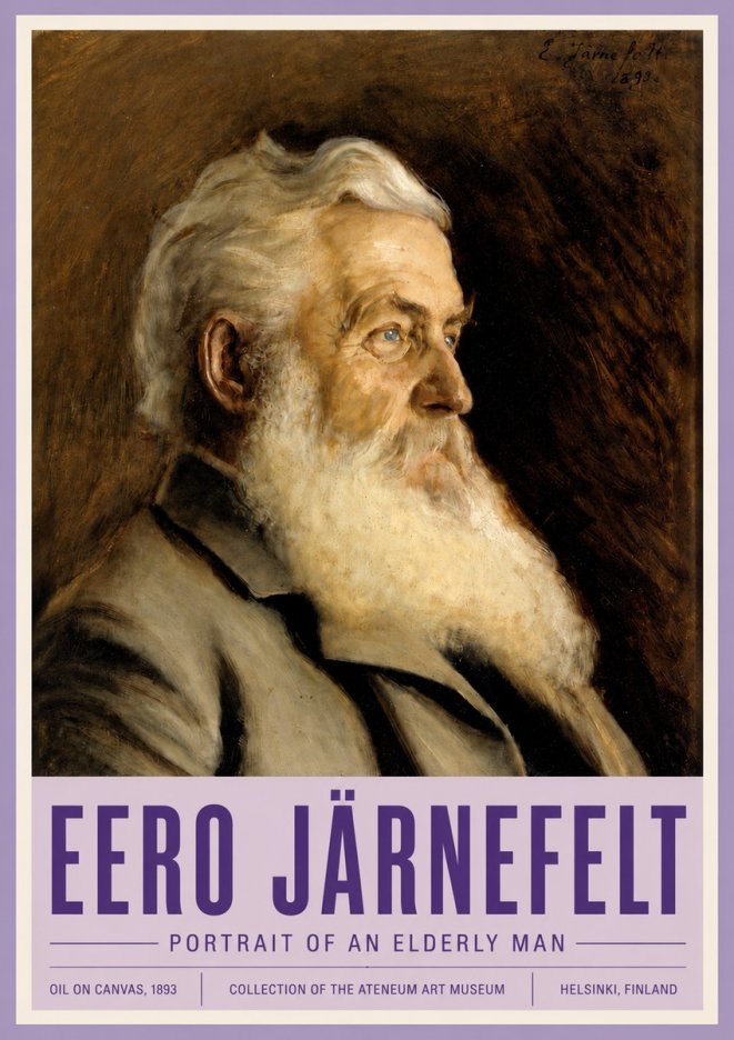 Eero Järnefelt Portrait of an Elderly Man No4 - Plakát