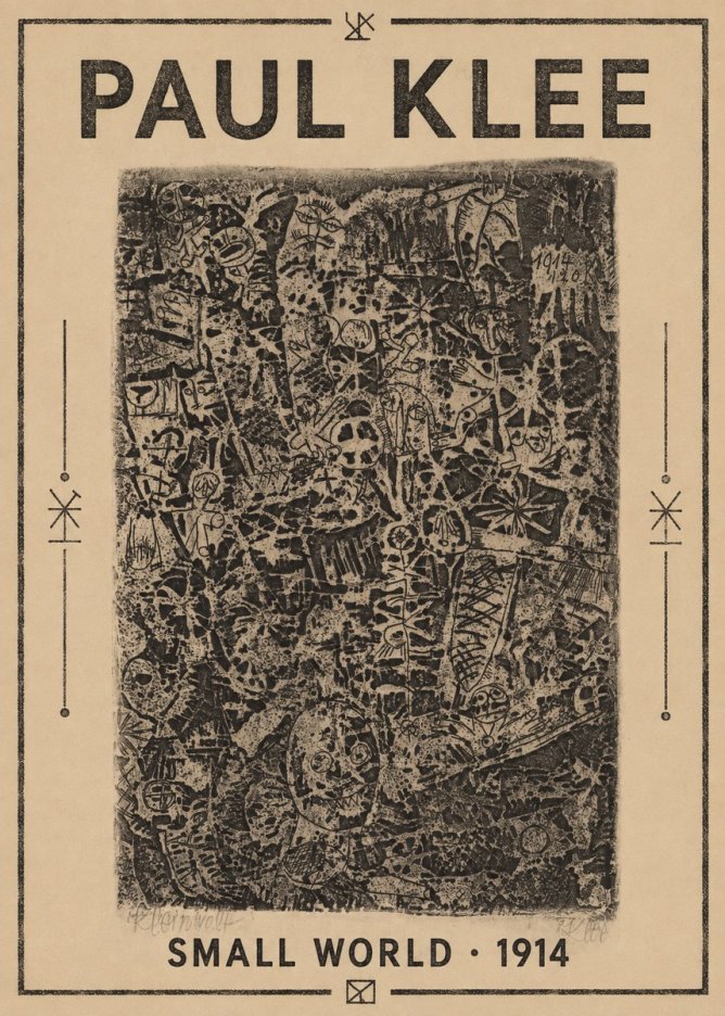 Paul Klee Small World No1 - Plakát