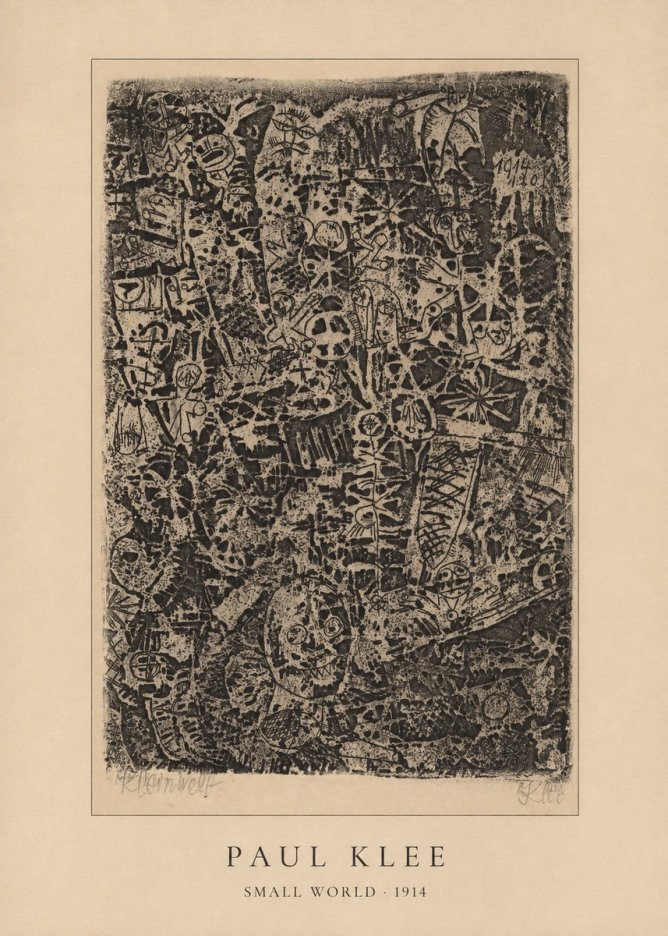 Paul Klee Small World No4 - Plakát