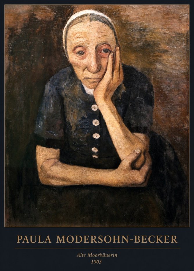 Paula Modersohn-Becker Alte Moorbäuerin No6 - Plakát