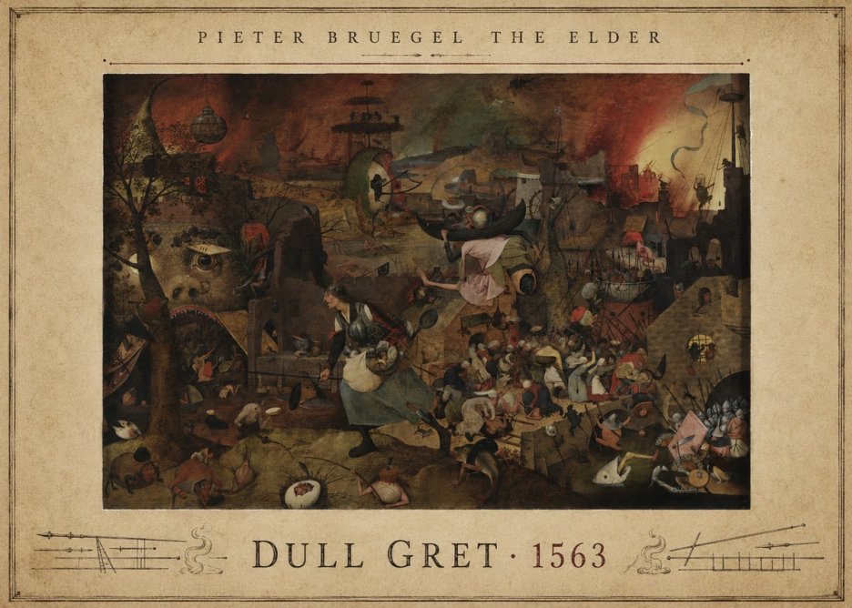 Pieter Bruegel Dull Gret III No4 - Plakát