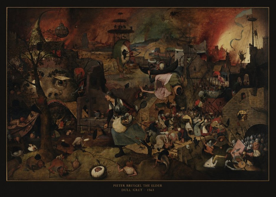 Pieter Bruegel Dull Gret III No6 - Plakát