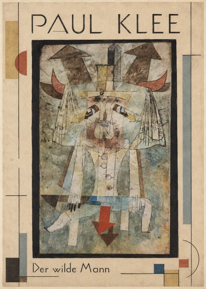 Paul Klee Der Wilde Mann No1 - Plakát