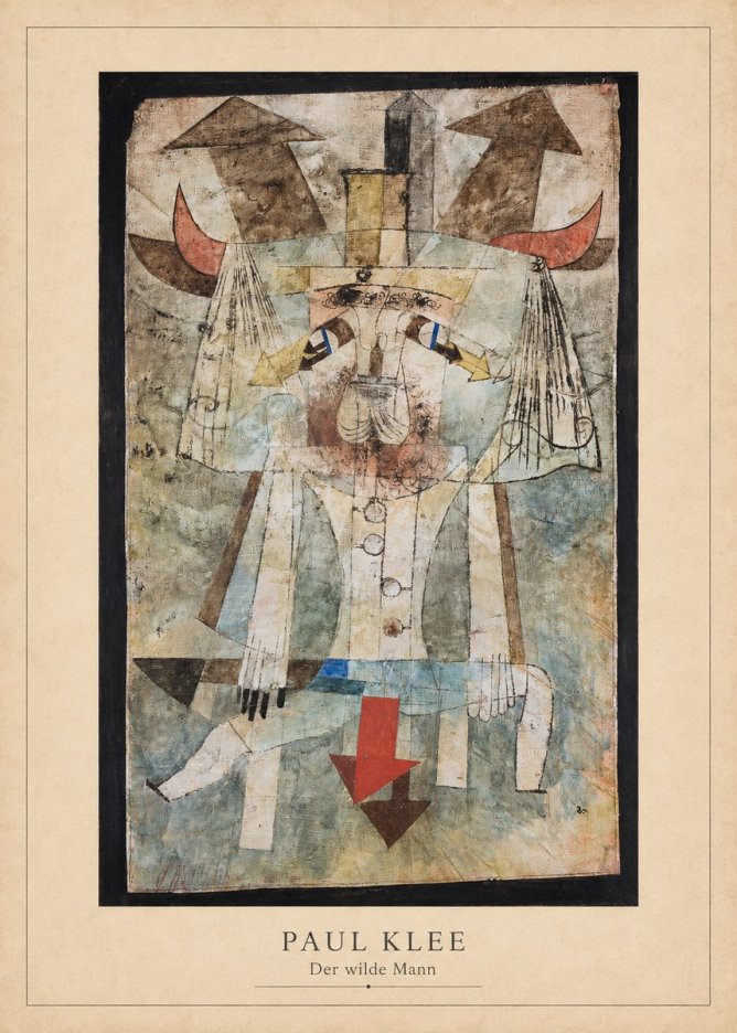 Paul Klee Der Wilde Mann No3 - Plakát