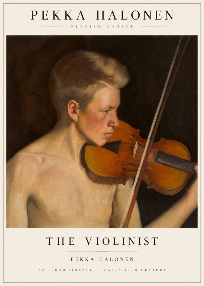 Pekka Halonen The Violinist No1 - Plakát