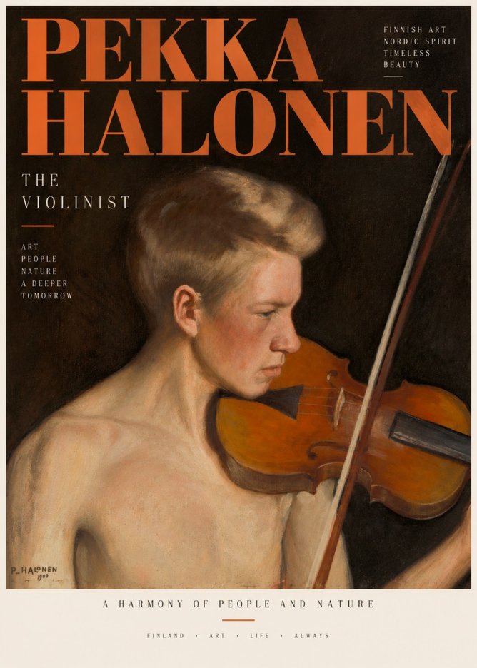 Pekka Halonen The Violinist No3 - Plakát