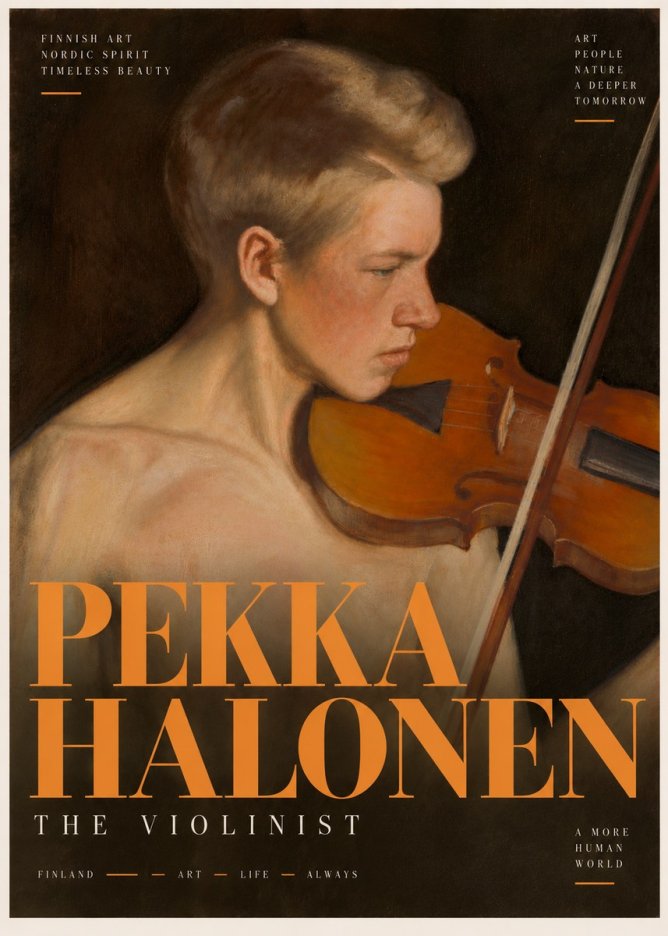 Pekka Halonen The Violinist No6 - Plakát