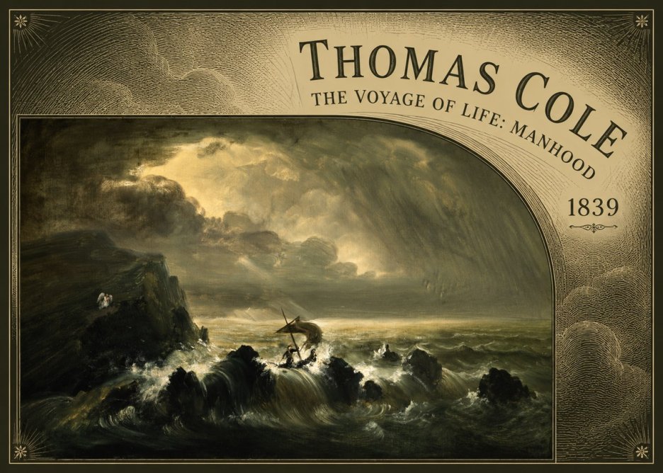 Thomas Cole The Voyage of Life: Manhood IV No5 - Plakát
