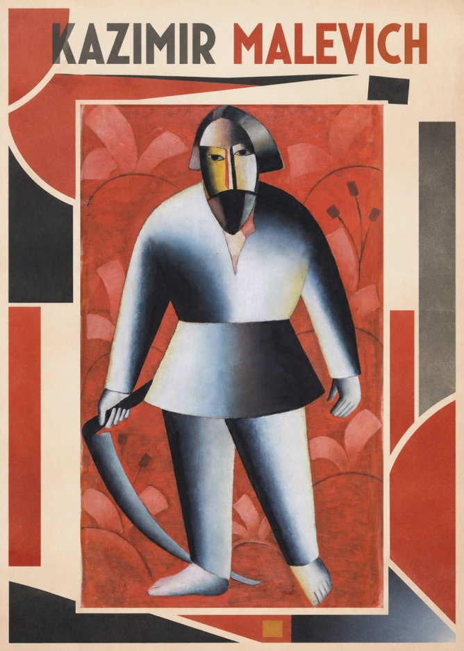 Kazimir Malevich Peasant with Scythe No1 - Plakát