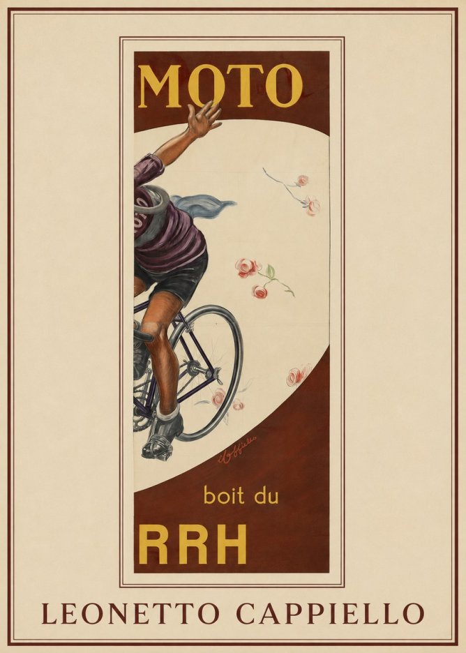 Leonetto Cappiello Moto Rrh No1 - Plakát