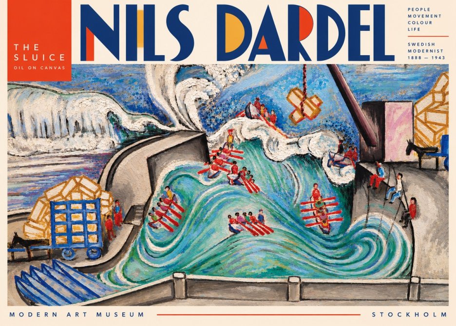 Nils Dardel The Sluice No3 - Plakát