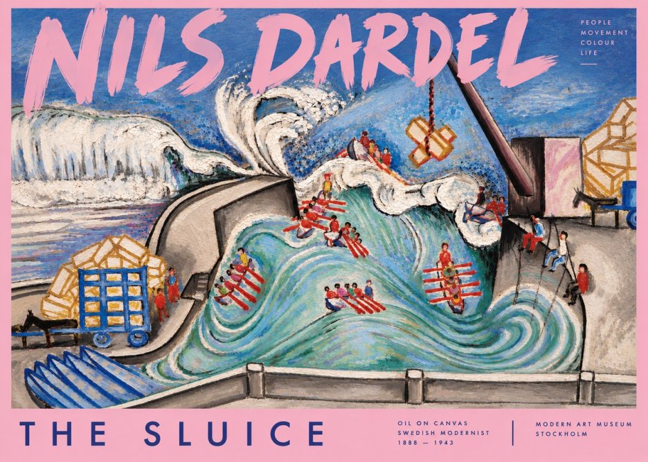 Nils Dardel The Sluice No4 - Plakát