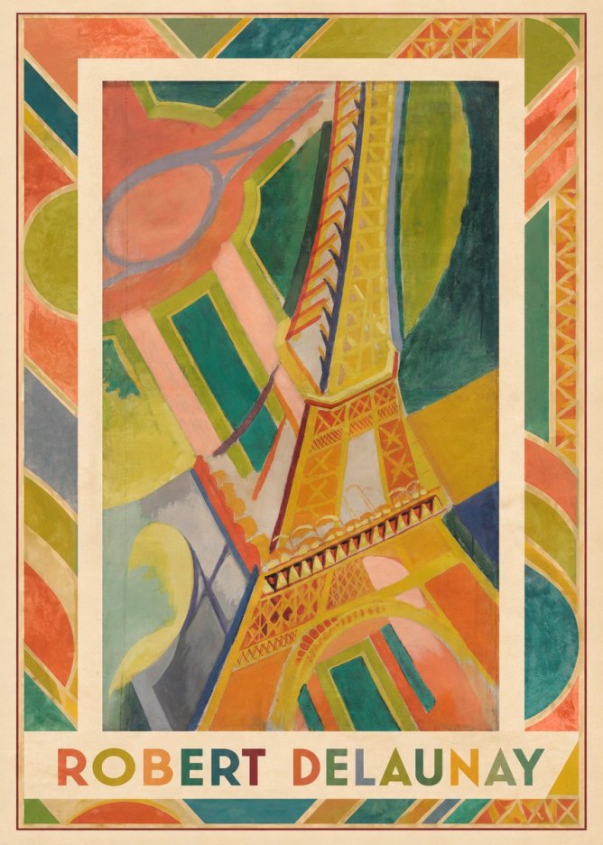 Robert Delaunay The Eiffel Tower No3 - Plakát