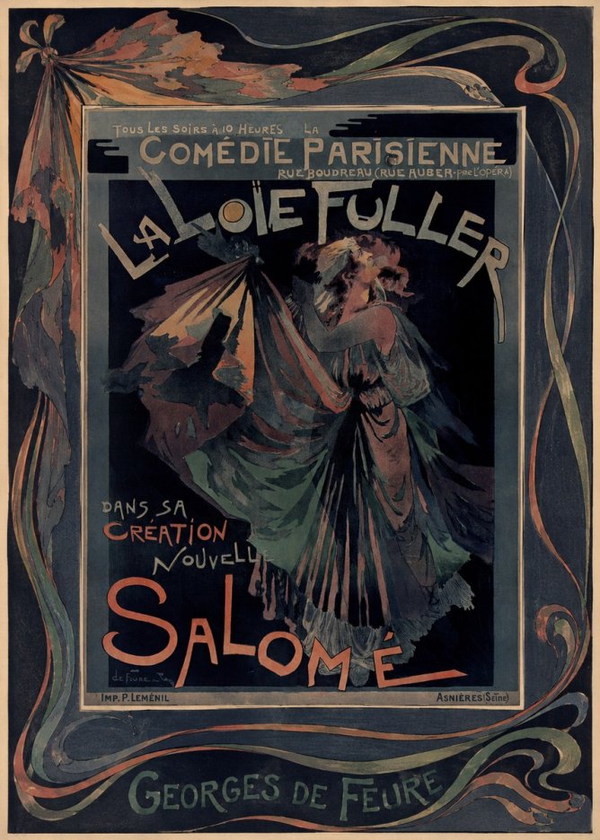 Georges de Feure La Loïe Fuller - Salomé III No2 - Plakát