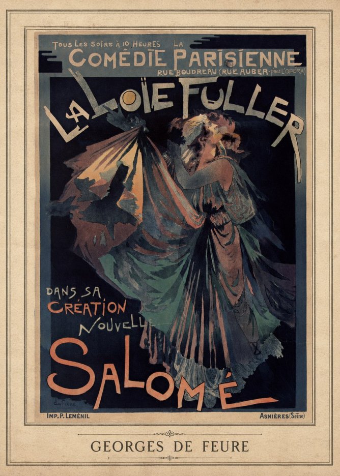 Georges de Feure La Loïe Fuller - Salomé III No3 - Plakát