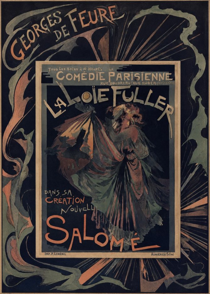 Georges de Feure La Loïe Fuller - Salomé III No4 - Plakát