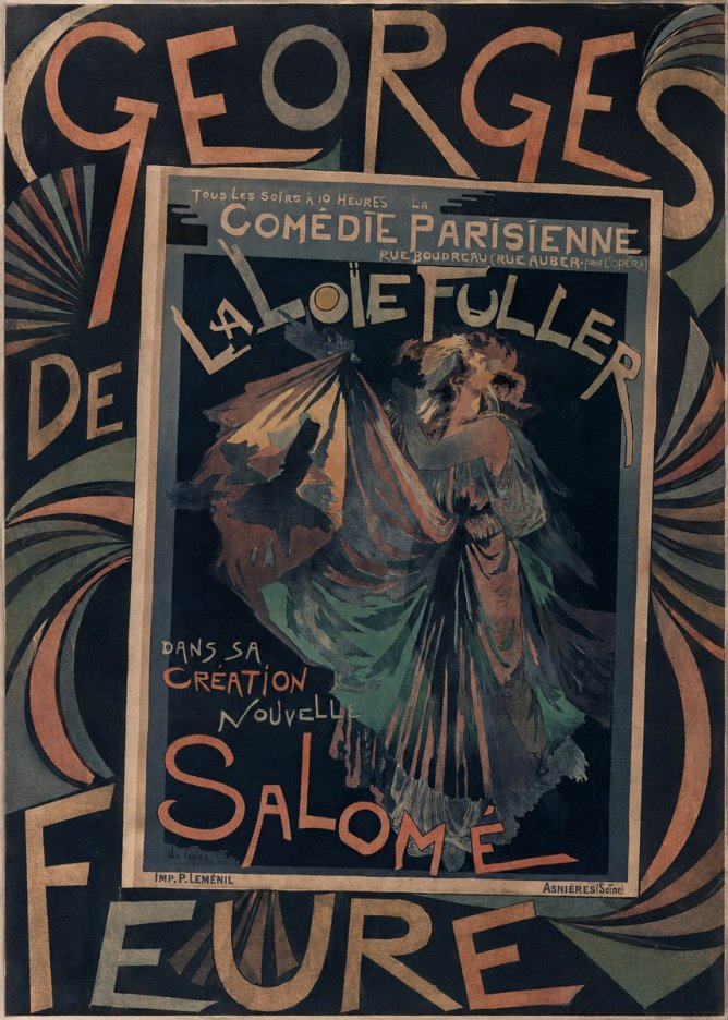 Georges de Feure La Loïe Fuller - Salomé III No5 - Plakát