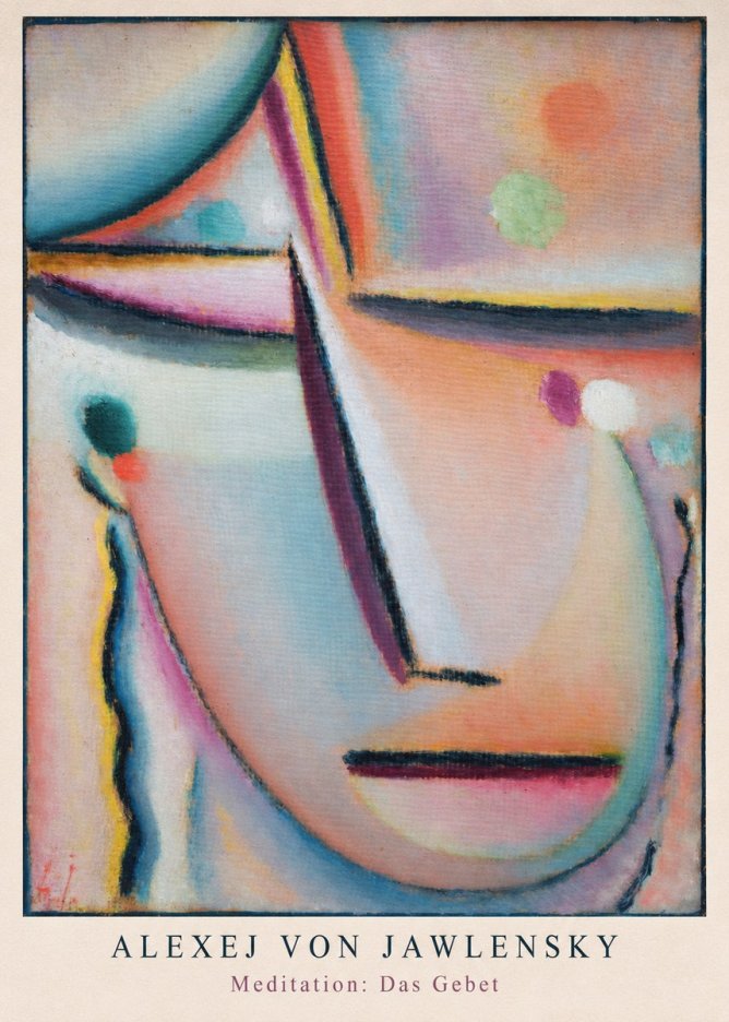 Alexej von Jawlensky Meditation: Das Gebet No6 - Plakát