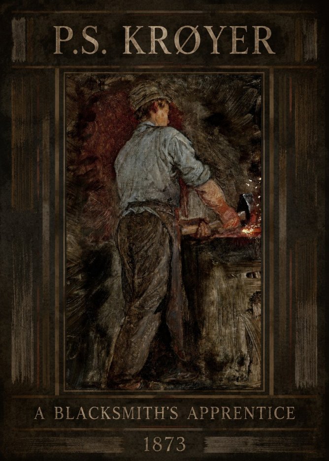 P.S. Krøyer A Blacksmith's Apprentice No1 - Plakát