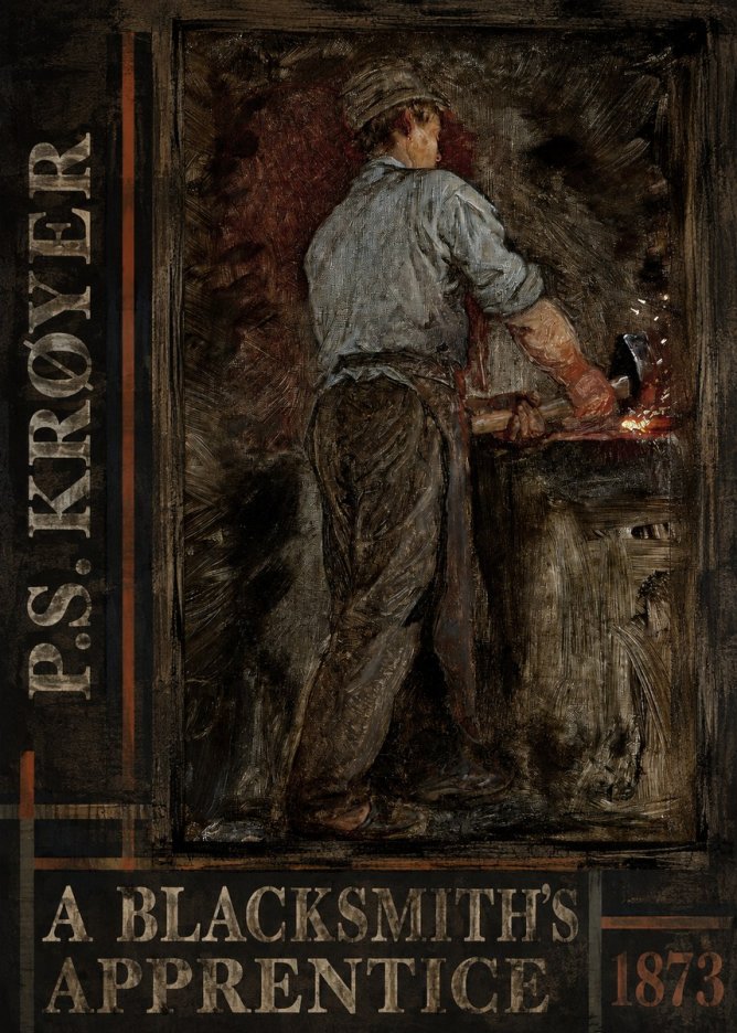 P.S. Krøyer A Blacksmith's Apprentice No4 - Plakát