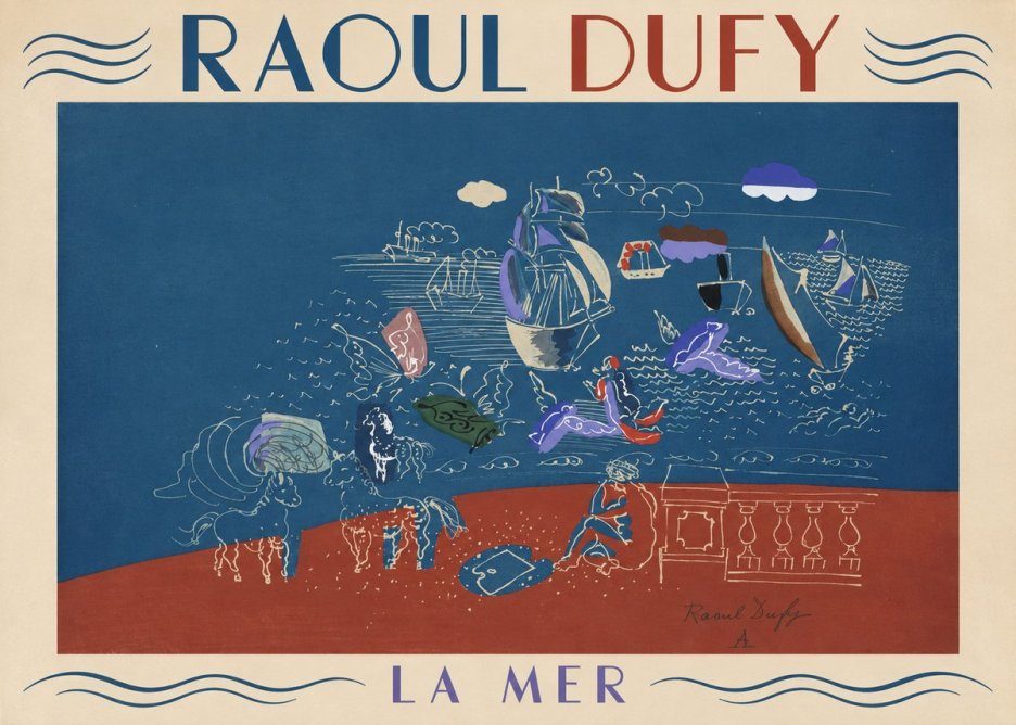 Raoul Dufy La Mer No1 - Plakát