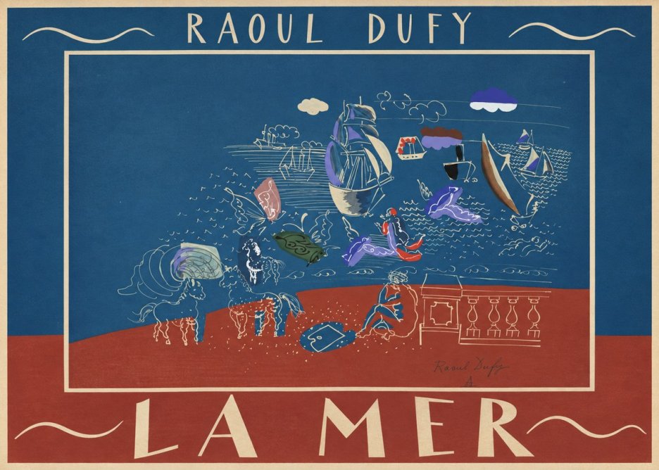 Raoul Dufy La Mer No3 - Plakát