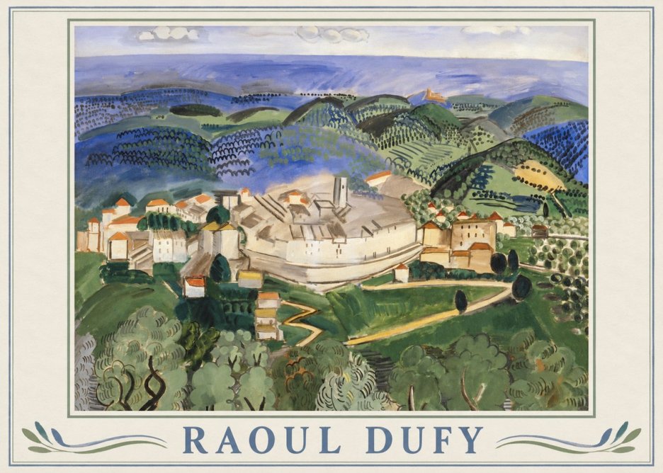 Raoul Dufy Vue De Vence No1 - Plakát