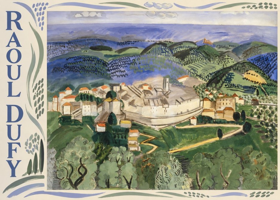 Raoul Dufy Vue De Vence No2 - Plakát
