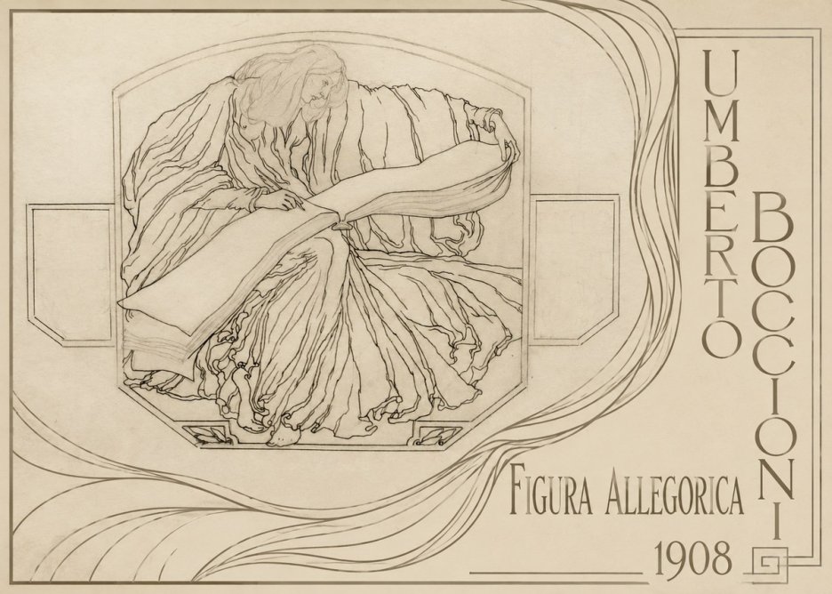 Umberto Boccioni Figura Allegorica No2 - Plakát