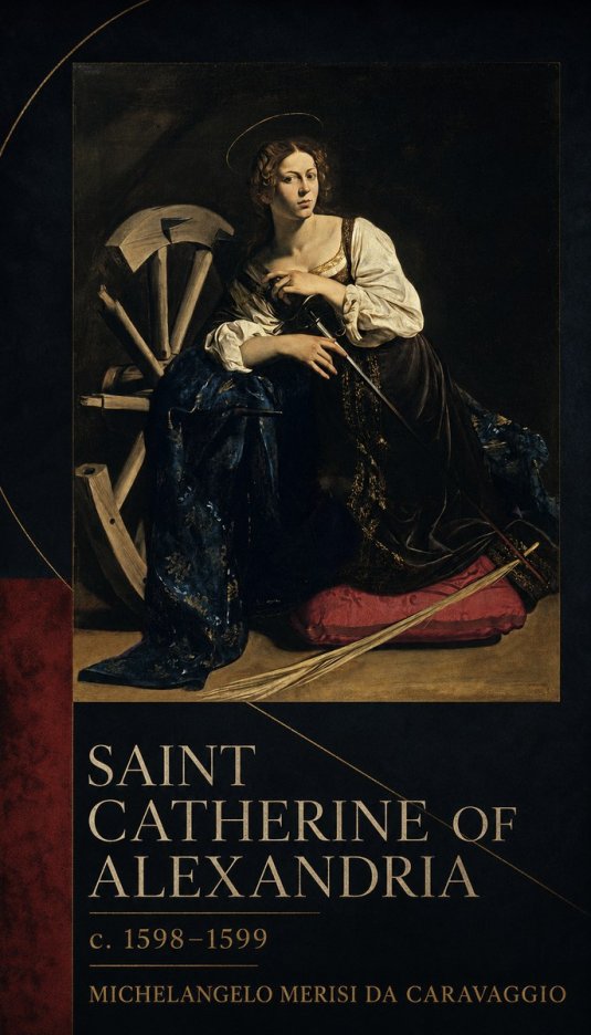 Michelangelo Merisi da Caravaggio Saint Catherine of Alexandria II No6 - Plakát