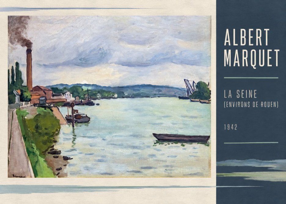 Albert Marquet La Seine (Environs De Rouen) No2 - Plakát