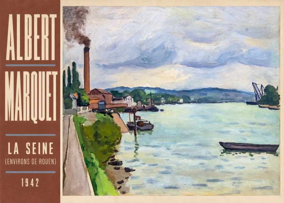 Albert Marquet La Seine (Environs De Rouen) No3 - Plakát