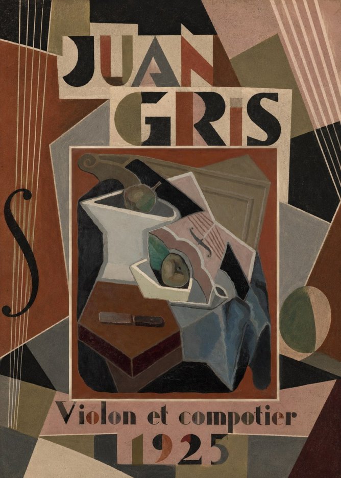 Juan Gris Violon Et Compotier No5 - Plakát