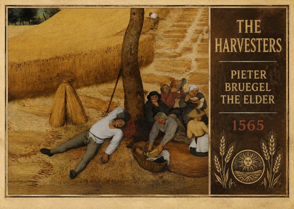 Pieter Bruegel The Harvesters V No3 - Plakát