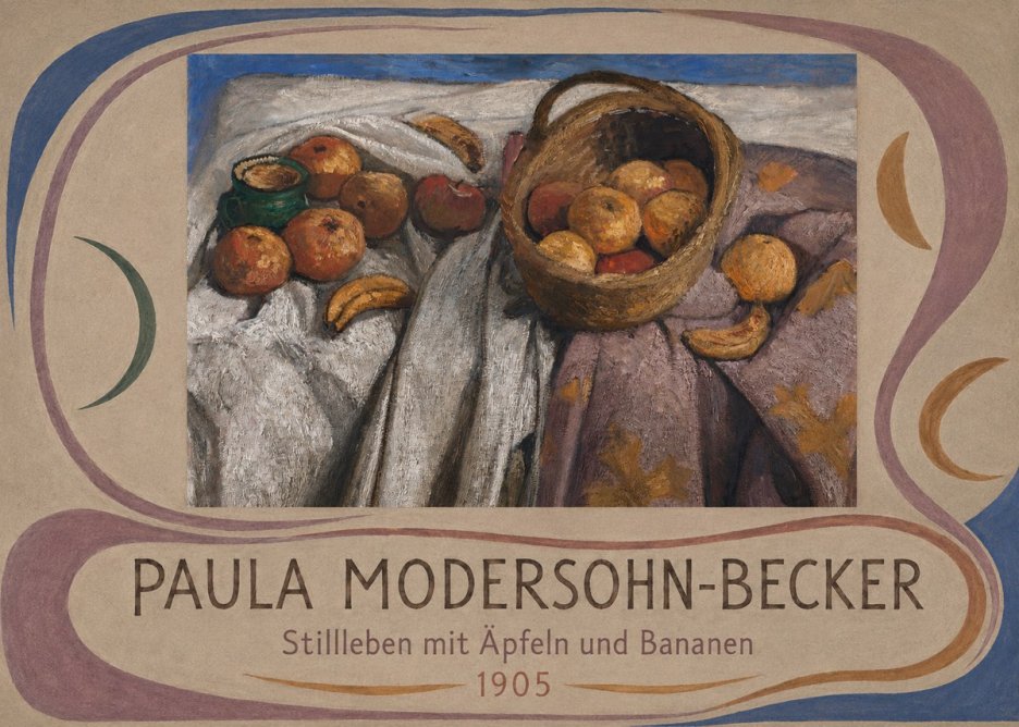 Paula Modersohn-Becker Stillleben Mit Äpfeln Und Bananen No5 - Plakát