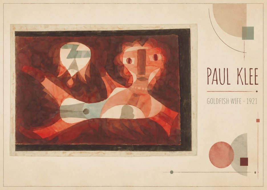 Paul Klee Goldfish Wife No3 - Plakát