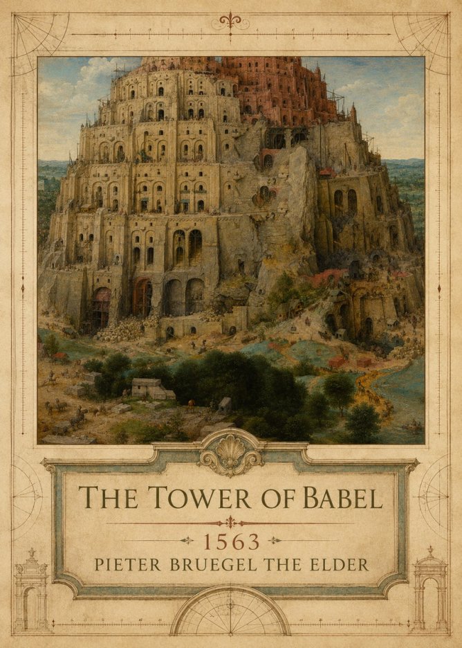 Pieter Bruegel The Tower of Babel XVII No3 - Plakát
