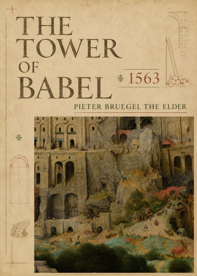Pieter Bruegel The Tower of Babel XVII No5 - Plakát