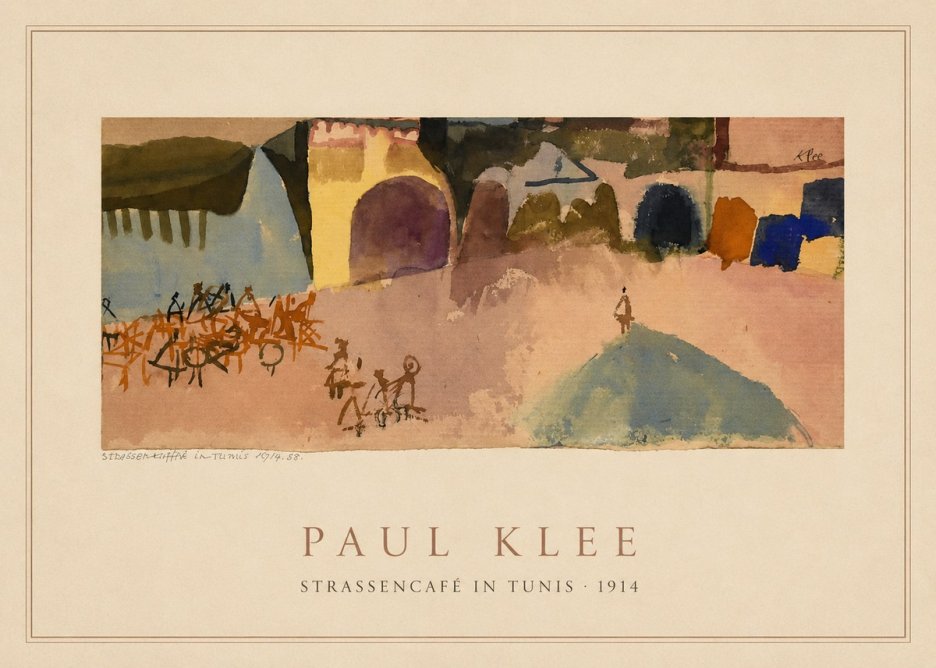 Paul Klee Strassencafé in Tunis · 1914 No4 - Plakát