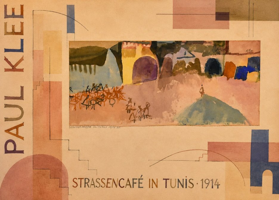 Paul Klee Strassencafé in Tunis · 1914 No5 - Plakát