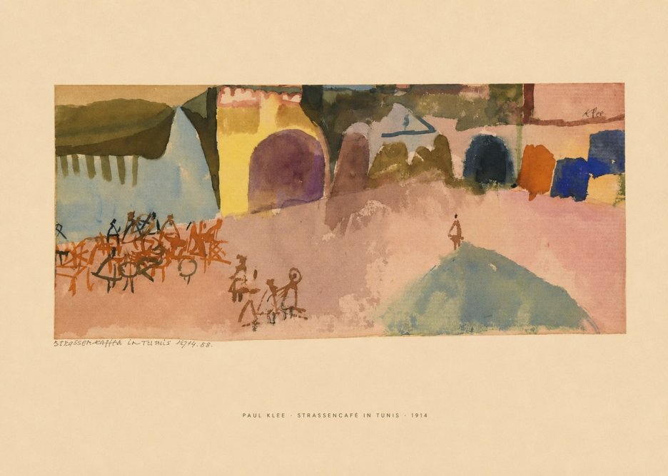 Paul Klee Strassencafé in Tunis · 1914 No6 - Plakát
