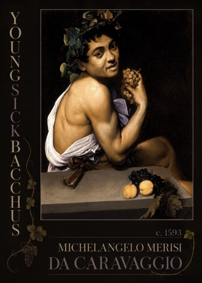 Michelangelo Merisi da Caravaggio Young Sick Bacchus No2 - Plakát