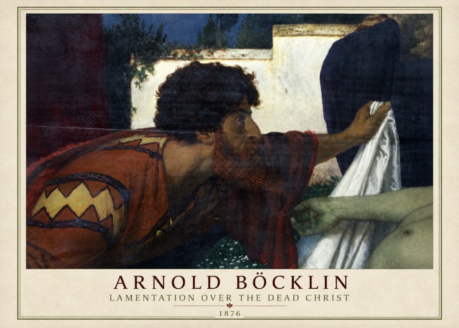 Arnold Böcklin Compianto Sul Cristo Morto No2 - Plakát