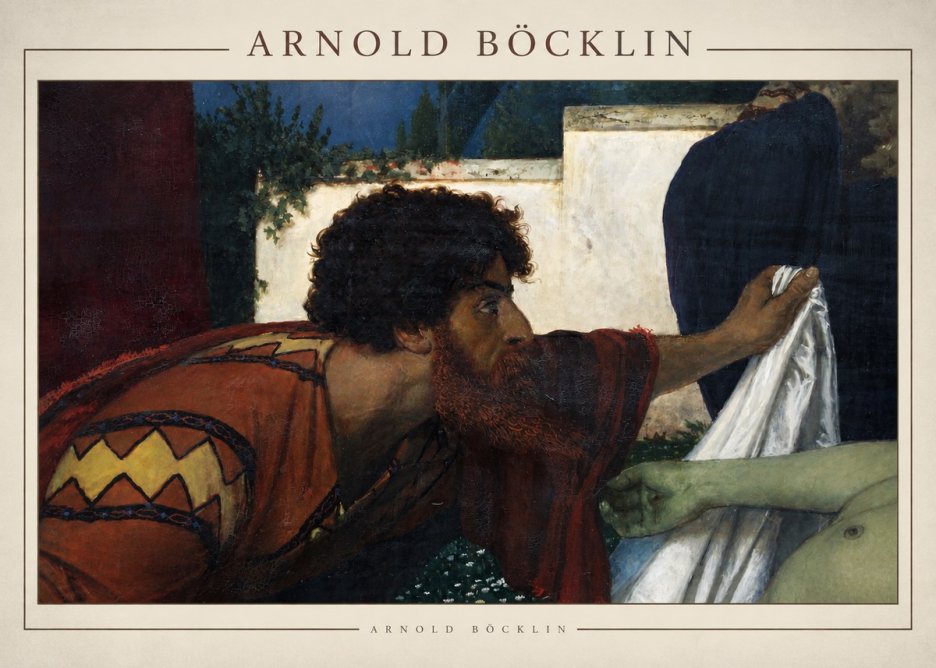 Arnold Böcklin Compianto Sul Cristo Morto No5 - Plakát
